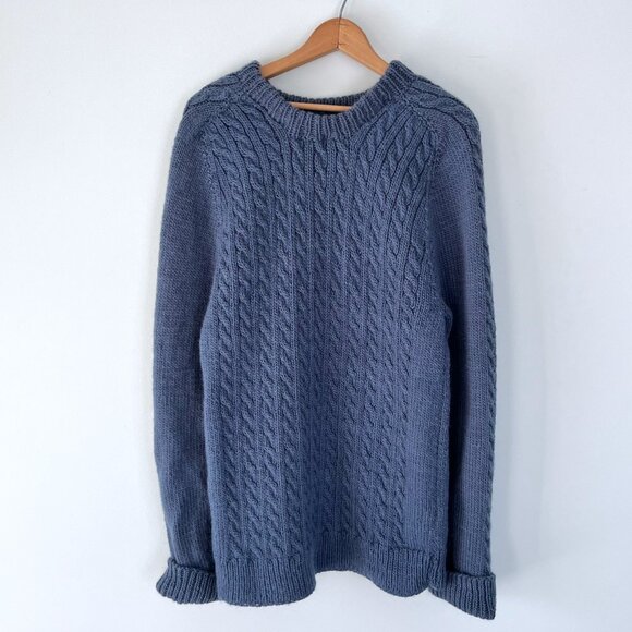Handmade Other - Handknit Wool Fisherman Sweater